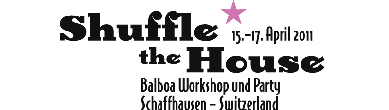 Logo Shuffle the House Balboa Workshop und Party Schaffhausen